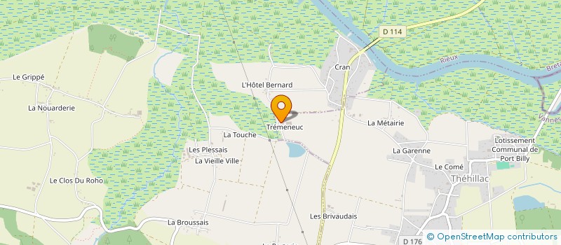 localisation de l'entreprise LITTORAL PISCINE PAYSAGE  THEHILLAC