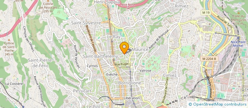 localisation de l'entreprise LITTORAL SUD à NICE