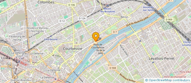 localisation de l'entreprise LIU JIA à COURBEVOIE