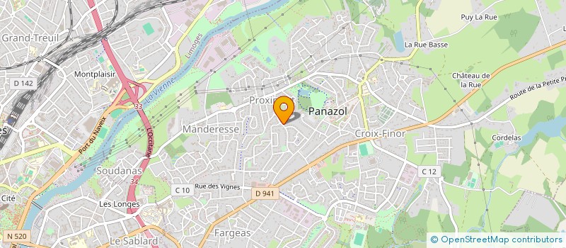 localisation de l'entreprise LIV à PANAZOL