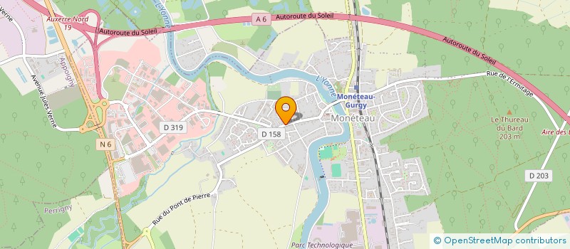 localisation de l'entreprise LIV CONCEPT à MONETEAU