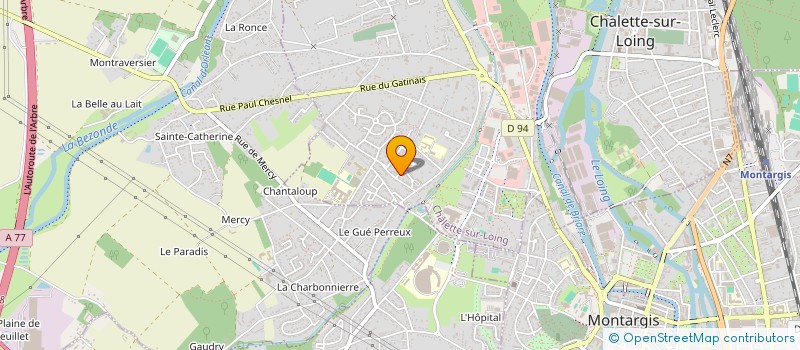 localisation de l'entreprise LIV' ECO  CHALETTE-SUR-LOING