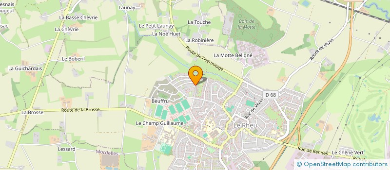 localisation de l'entreprise LIV FINANCES & GESTION  LE RHEU