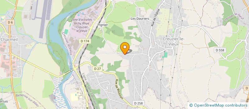 localisation de l'entreprise LIV(R)E  CREUZIER-LE-VIEUX