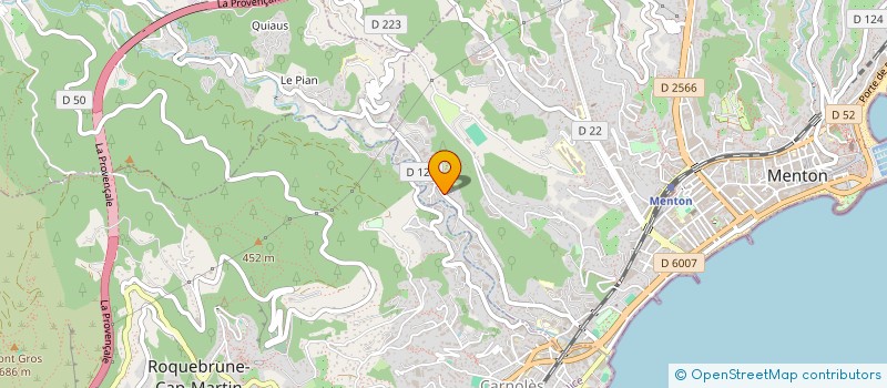 localisation de l'entreprise LIVA à MENTON