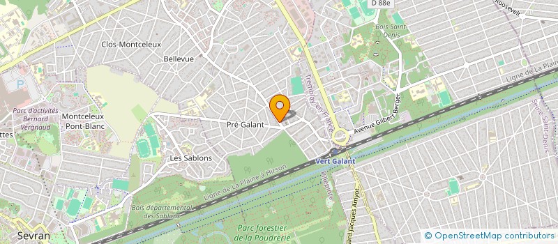 localisation de l'entreprise LIVA à VILLEPINTE