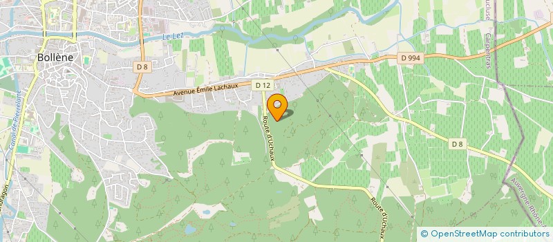 localisation de l'entreprise LIVAM  BOLLENE