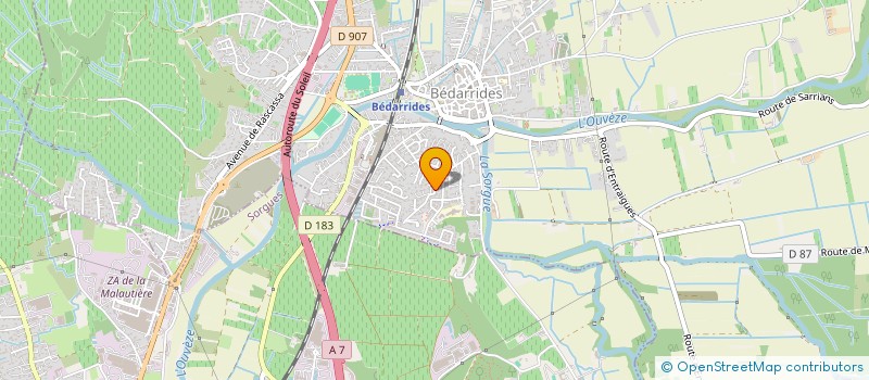 localisation de l'entreprise LIVARO  BEDARRIDES