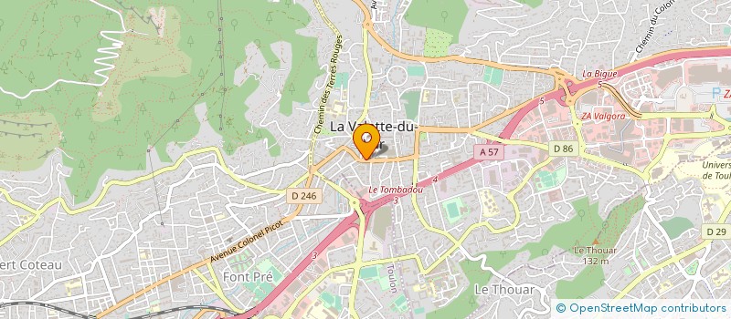 localisation de l'entreprise LIVE ARTISTE à LA VALETTE-DU-VAR