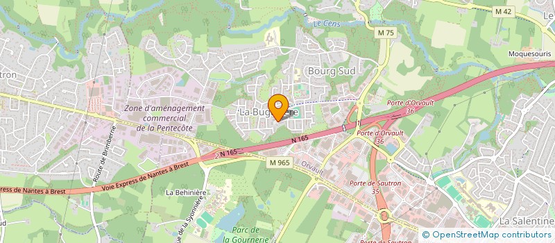 localisation de l'entreprise LIVE COMEDY à ORVAULT