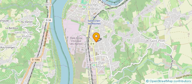 localisation de l'entreprise LIVE CONCEPT  SAINT-CLAIR-DU-RHONE