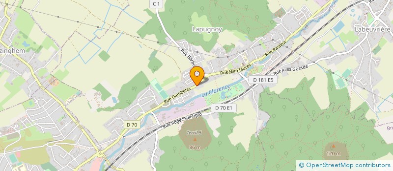 localisation de l'entreprise LIVE CONCEPT  LAPUGNOY