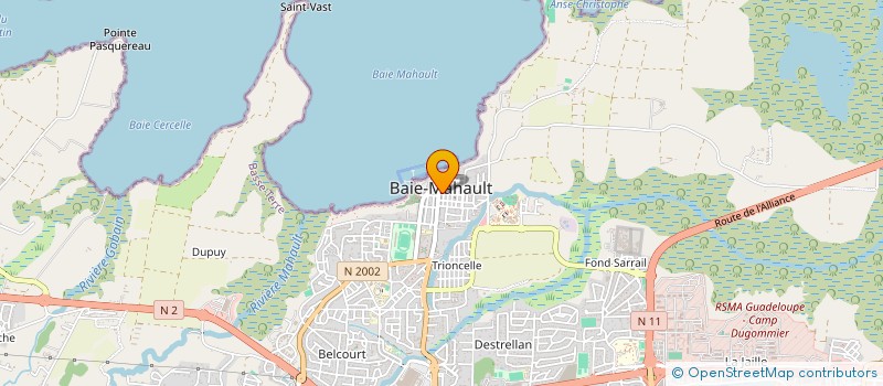 localisation de l'entreprise LIVE CONCEPT à BAIE MAHAULT