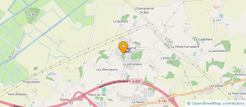 localisation de l'entreprise LIVE EN SCENE  TONNAY-CHARENTE