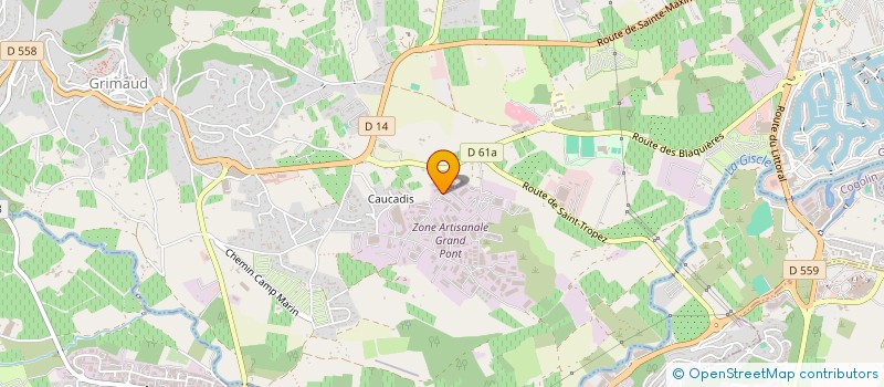 localisation de l'entreprise LIVE PICT  GRIMAUD