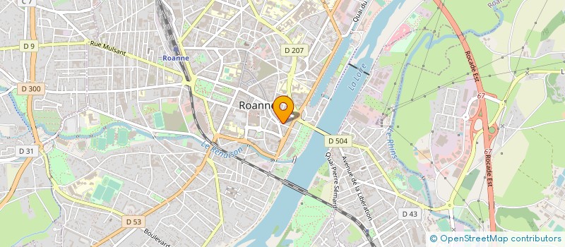 localisation de l'entreprise LIVE-T à ROANNE