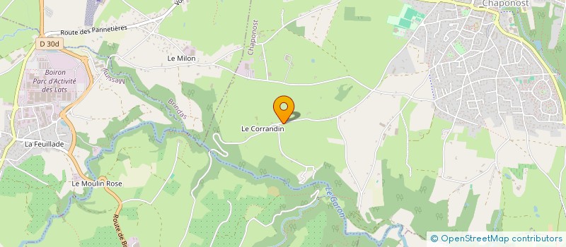 localisation de l'entreprise LIVE TO RIDE  CHAPONOST