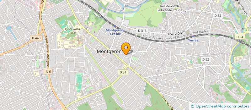 localisation de l'entreprise LIVE UP AUDIO à MONTGERON