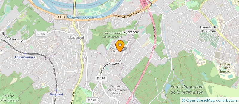 localisation de l'entreprise LIVEASSIST  LA CELLE-SAINT-CLOUD