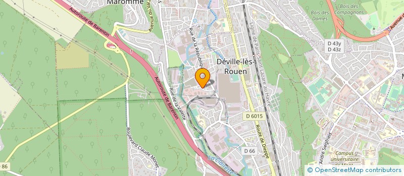localisation de l'entreprise LIVECOM à DEVILLE-LES-ROUEN