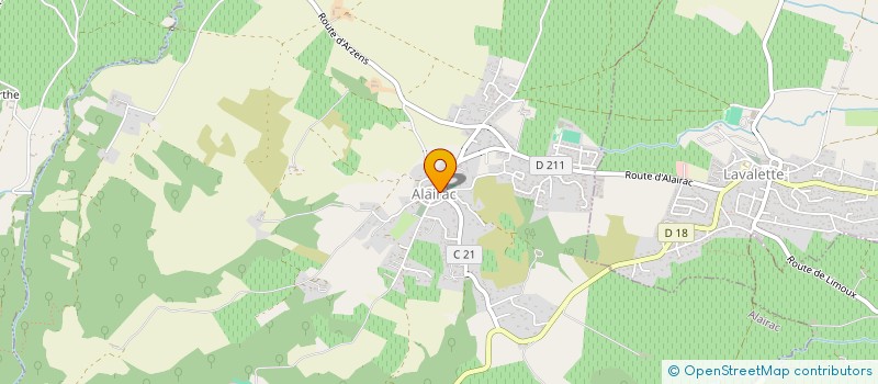 localisation de l'entreprise LIVELY TRANSPORT  ALAIRAC