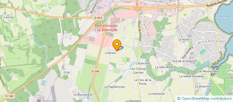 localisation de l'entreprise LIVENAIS  PLEURTUIT