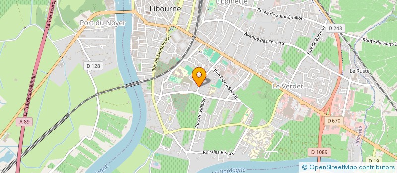 localisation de l'entreprise LIVERANI  LIBOURNE