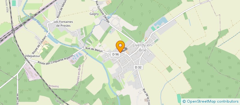 localisation de l'entreprise LIVERDY DRESSAGE SARL  LIVERDY-EN-BRIE