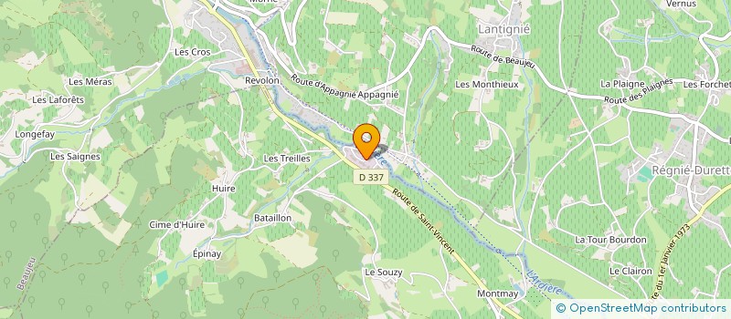 localisation de l'entreprise LIVET & CO  QUINCIE-EN-BEAUJOLAIS