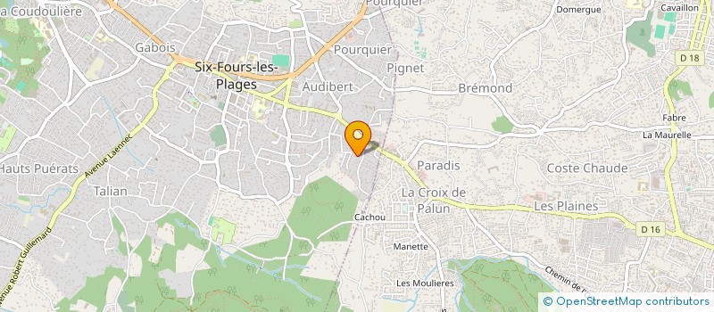 localisation de l'entreprise LIVET-PENAS à SIX-FOURS-LES-PLAGES