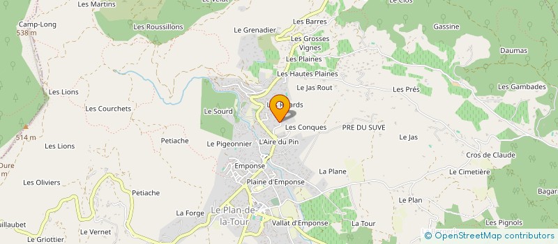 localisation de l'entreprise LIVING AGENCY  LE PLAN-DE-LA-TOUR