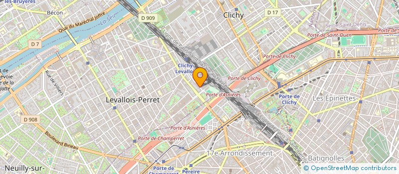 localisation de l'entreprise LIVING ARTISTS à LEVALLOIS-PERRET