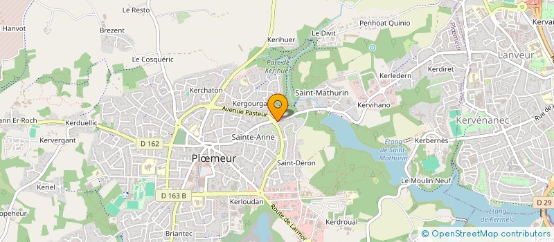 localisation de l'entreprise LIVINGSTONE  PLOEMEUR