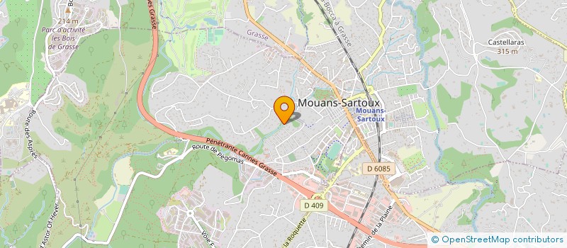 localisation de l'entreprise LIVIO MACONNERIE à MOUANS-SARTOUX
