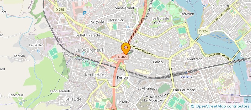 localisation de l'entreprise LIVIOU à LORIENT