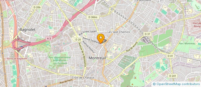 localisation de l'entreprise LIVR'EST à MONTREUIL