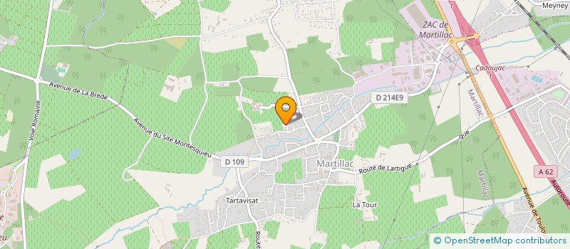 localisation de l'entreprise LIVR'VIT AQUITAINE  MARTILLAC