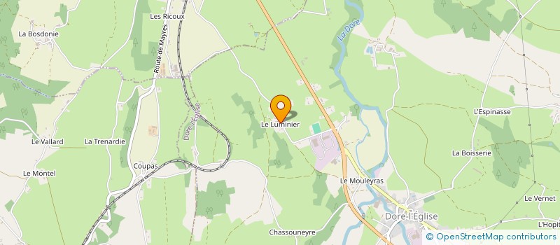 localisation de l'entreprise LIVRA-BOIS à DORE L'EGLISE