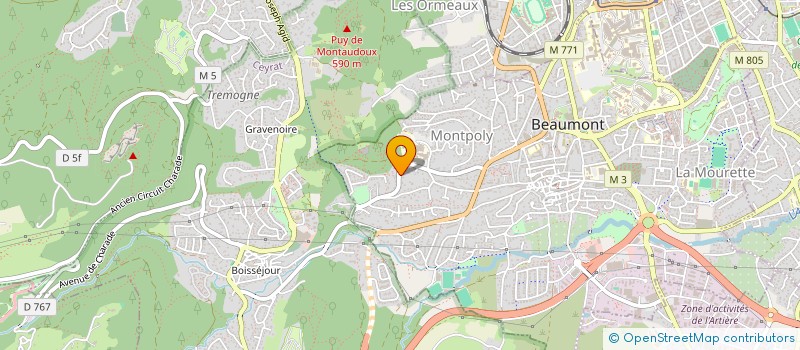 localisation de l'entreprise LIVRADOIS HOUSING à BEAUMONT