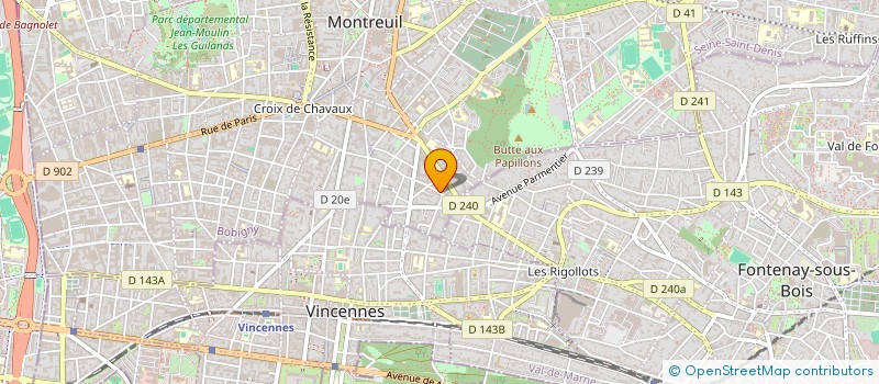 localisation de l'entreprise LIVRADOM EXPRESS à MONTREUIL