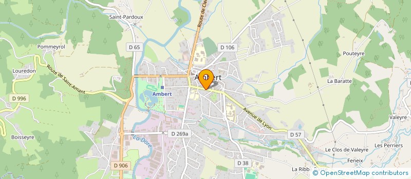 localisation de l'entreprise LIVRADOUE DANSAIRE à AMBERT