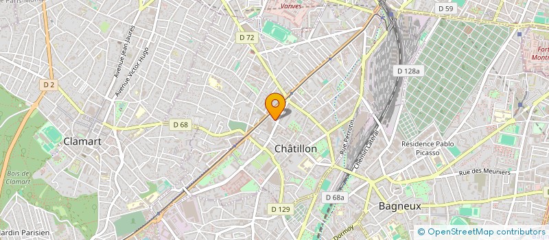 localisation de l'entreprise LIVRAISON-92 à CHATILLON