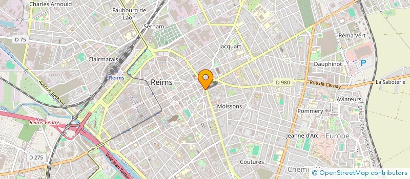localisation de l'entreprise LIVRAISON COLIS SERVICE à REIMS