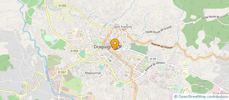 localisation de l'entreprise LIVRAISON EXPRESS à DRAGUIGNAN