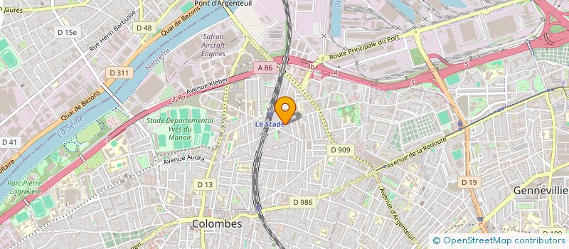 localisation de l'entreprise LIVRAISON EXPRESS IDF à COLOMBES