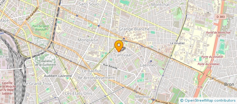 localisation de l'entreprise LIVRAISON PLATS CUISINES A DOMICILE à LYON