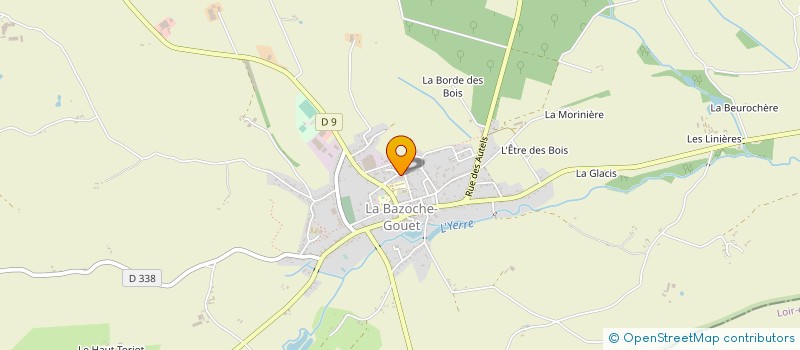localisation de l'entreprise LIVRE AU TRESOR SAS à LA BAZOCHE-GOUET