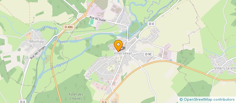 localisation de l'entreprise 'LIVRE OUVERT'  VILLERSEXEL