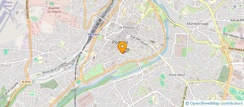 localisation de l'entreprise LIVRE SANS FRONTIERES à POITIERS