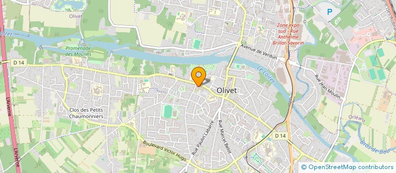 localisation de l'entreprise LIVRES DE JEUNESSE EN FETE  OLIVET